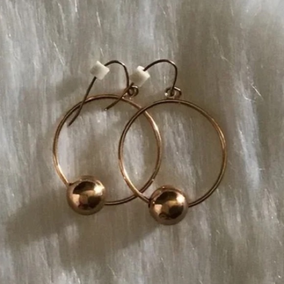 10k Yellow Gold Hoops 🌼 - Picture 5 of 5